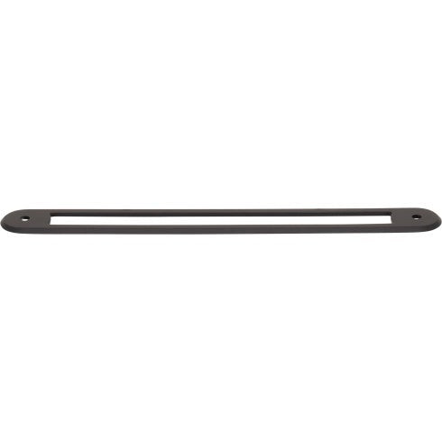 Top Knobs Brockwell Backplate 7 9/16" c-c in Flat Black