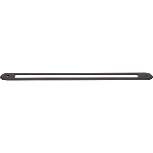 Top Knobs Brockwell Backplate 8 13/16" c-c in Flat Black