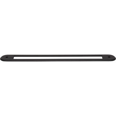 Top Knobs Brockwell Backplate 12" c-c Appliance Pull in Flat Black