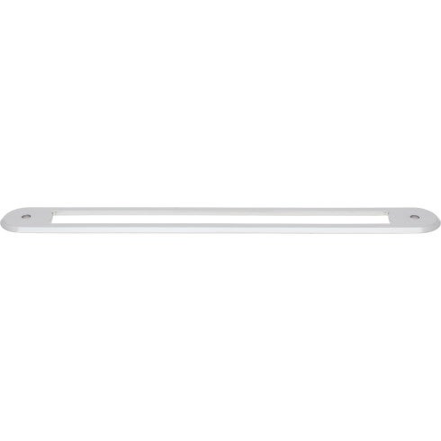 Top Knobs Brockwell Backplate 12" c-c Appliance Pull in Polished Chrome