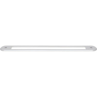 Top Knobs Brockwell Backplate 12" c-c Appliance Pull in Polished Chrome