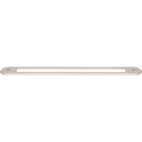 Top Knobs Brockwell Backplate 12" c-c Appliance Pull in Polished Nickel