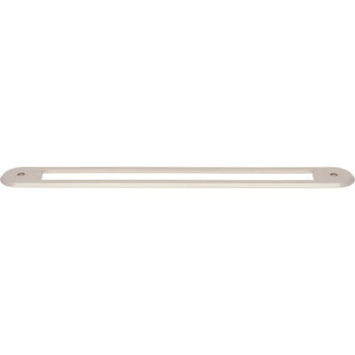 Top Knobs Brockwell Backplate 12" c-c Appliance Pull in Polished Nickel