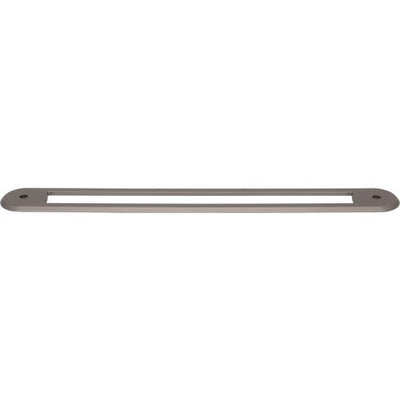 Top Knobs Brockwell Backplate 18" c-c Appliance Pull in Ash Gray