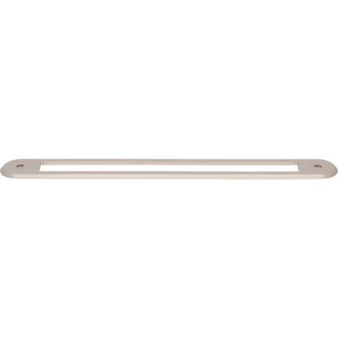 Top Knobs Brockwell Backplate 18" c-c Appliance Pull in Brushed Satin Nickel
