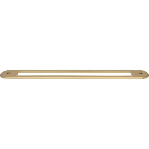 Top Knobs Brockwell Backplate 18" c-c Appliance Pull in Honey Bronze
