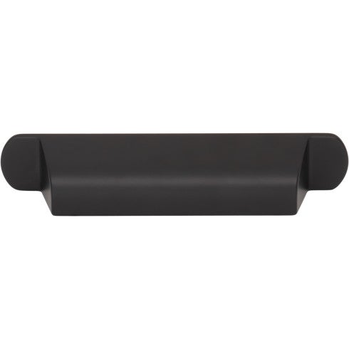 Top Knobs Cressing Cup Pull 3 3/4" c-c in Flat Black