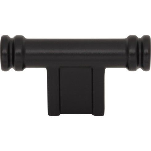 Top Knobs Newburn T-Knob 2 1/4" in Flat Black
