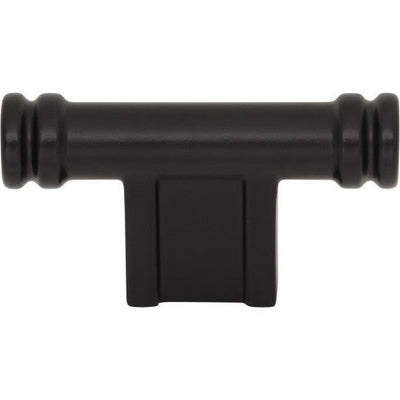 Top Knobs Newburn T-Knob 2 1/4" in Flat Black