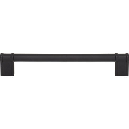 Top Knobs Newburn Pull 6 5/16" c-c in Flat Black