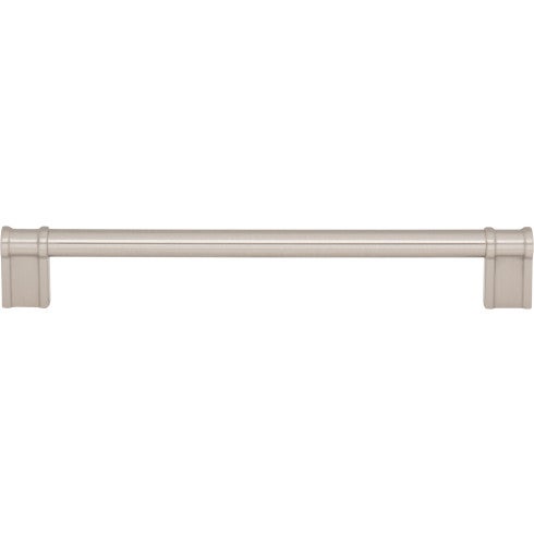 Top Knobs Newburn Pull 7 9/16" c-c in Brushed Satin Nickel
