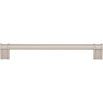 Top Knobs Newburn Pull 7 9/16" c-c in Brushed Satin Nickel