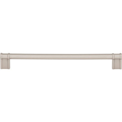 Top Knobs Newburn Pull 8 13/16" c-c in Brushed Satin Nickel