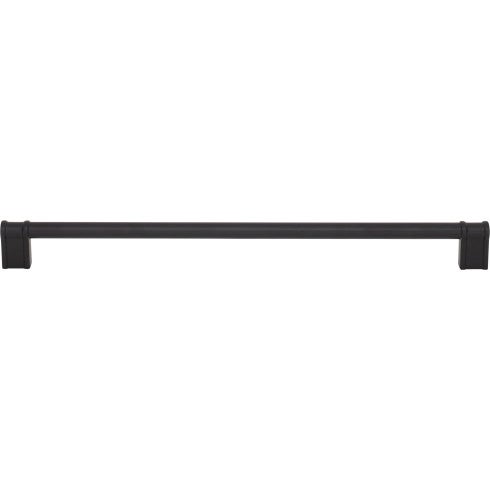 Top Knobs Newburn Pull 12" c-c in Flat Black