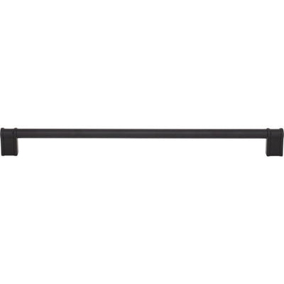 Top Knobs Newburn Pull 12" c-c in Flat Black