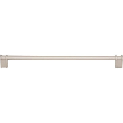 Top Knobs Newburn Pull 12" c-c in Brushed Satin Nickel