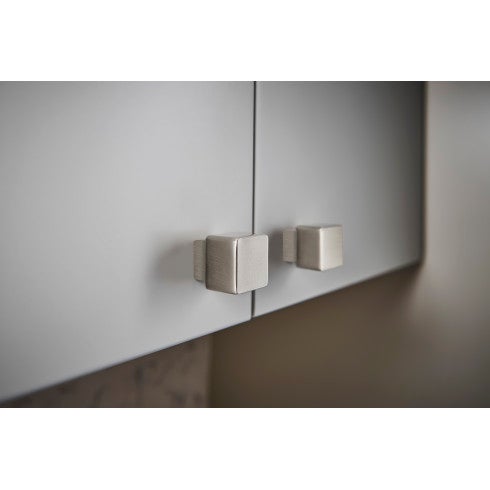 Top Knobs Linear Square Knob 3/4" in Brushed Satin Nickel