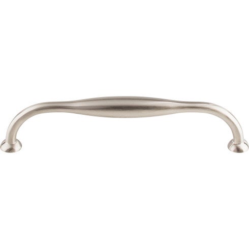 Top Knobs Shrewsbury D Pull 6 5/16" c-c in Brushed Satin Nickel