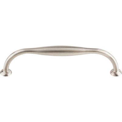 Top Knobs Shrewsbury D Pull 5 1/16" c-c in Brushed Satin Nickel