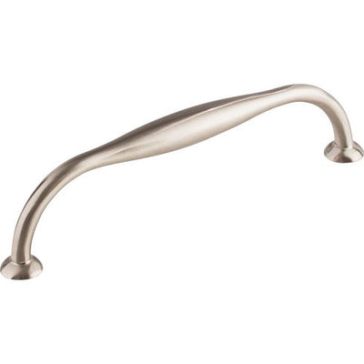 Top Knobs Shrewsbury D Pull 5 1/16" c-c in Brushed Satin Nickel