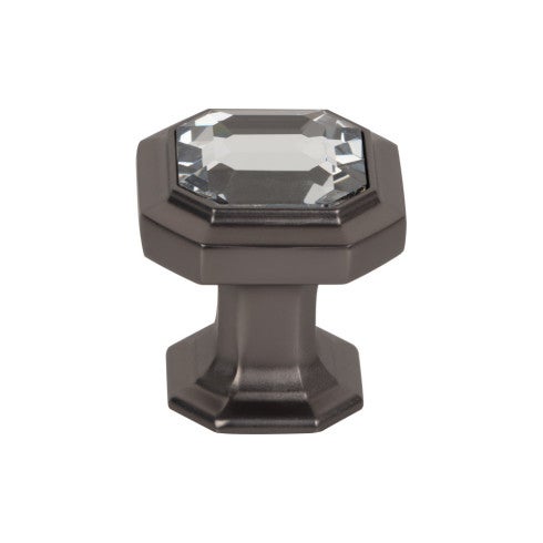 Top Knobs Crystal Emerald Knob 1 1/8" in Ash Gray