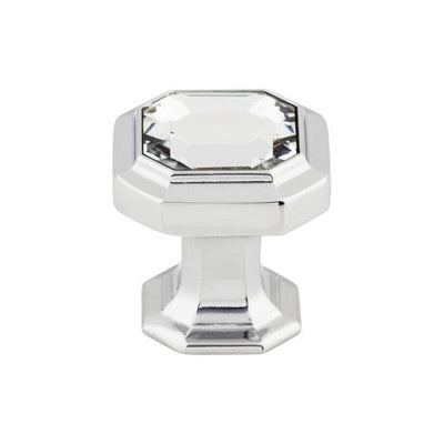 Top Knobs Crystal Emerald Knob 1 1/8" in Polished Chrome