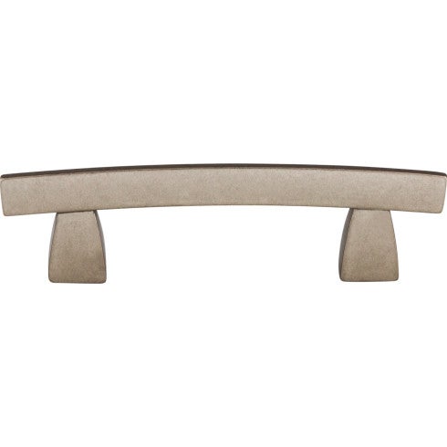 Top Knobs Arched Pull 3" c-c in Pewter Antique