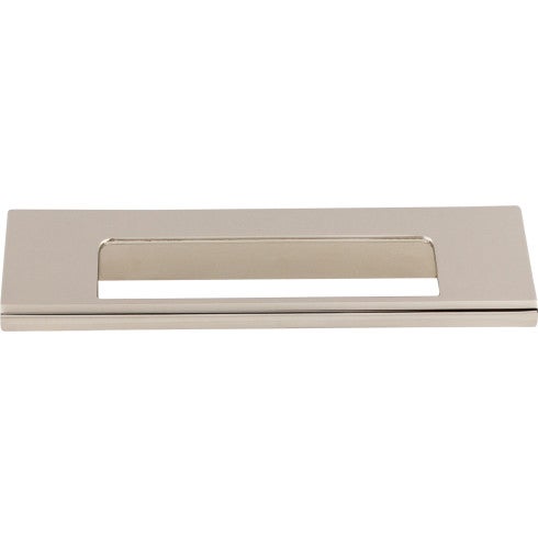 Top Knobs Europa Cut Out Tab Pull 3 3/4" c-c in Polished Nickel