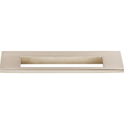 Top Knobs Europa Cut Out Tab Pull 5" c-c in Brushed Satin Nickel