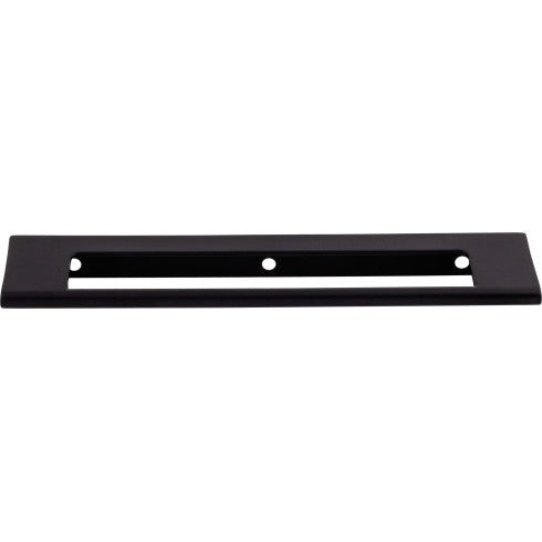 Top Knobs Europa Cut Out Tab Pull 6" c-c in Flat Black