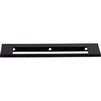 Top Knobs Europa Cut Out Tab Pull 6" c-c in Flat Black