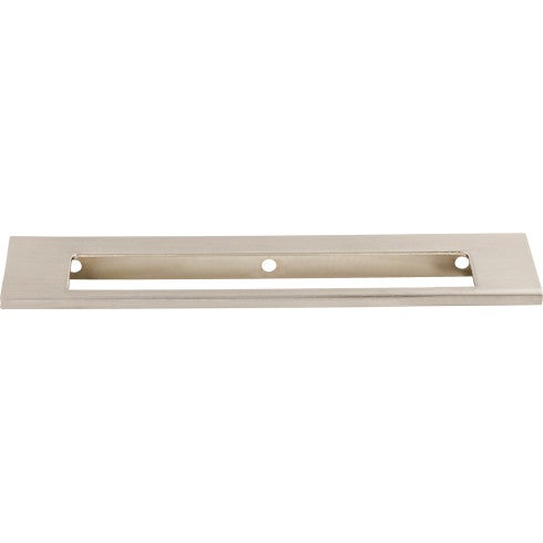 Top Knobs Europa Cut Out Tab Pull 6" c-c in Brushed Satin Nickel