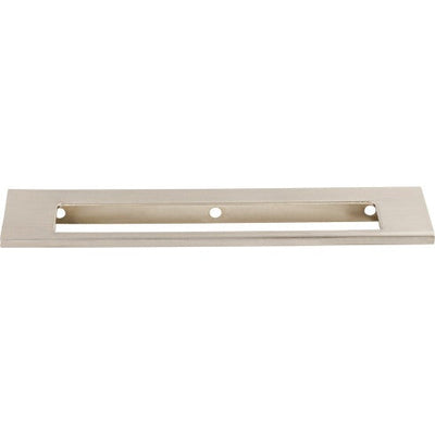 Top Knobs Europa Cut Out Tab Pull 6" c-c in Brushed Satin Nickel