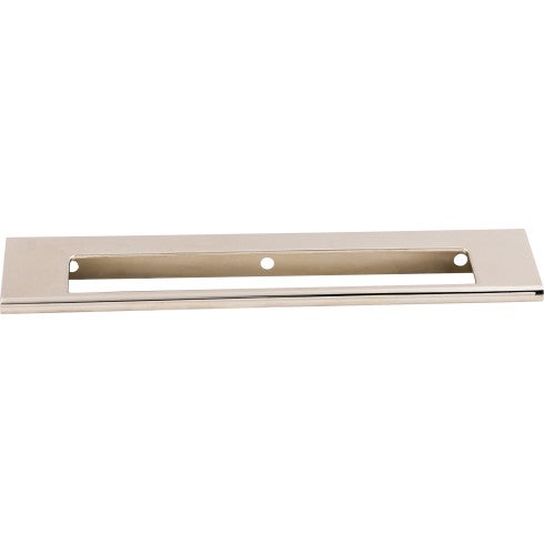 Top Knobs Europa Cut Out Tab Pull 6" c-c in Polished Nickel