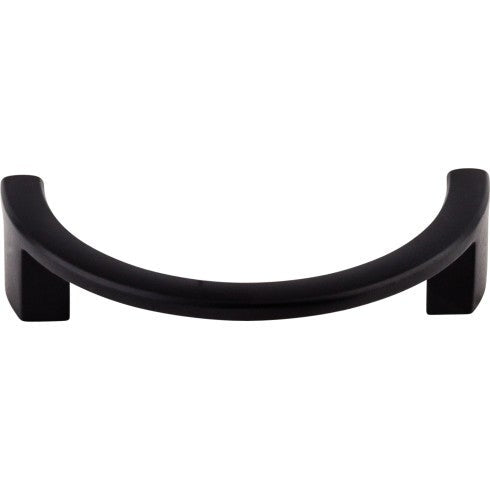 Top Knobs Half Circle Open Pull 3 1/2" c-c in Flat Black