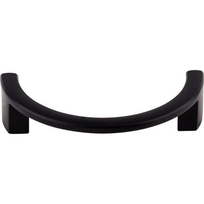 Top Knobs Half Circle Open Pull 3 1/2" c-c in Flat Black