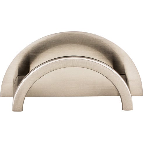 Top Knobs Half Circle Open Pull 3 1/2" c-c in Brushed Satin Nickel