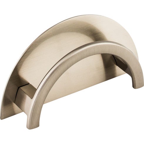 Top Knobs Half Circle Open Pull 3 1/2" c-c in Brushed Satin Nickel