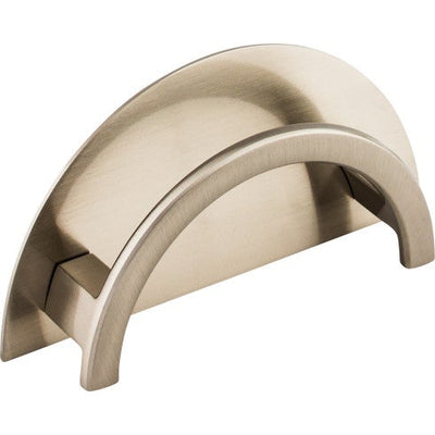 Top Knobs Half Circle Open Pull 3 1/2" c-c in Brushed Satin Nickel