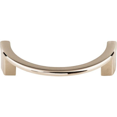 Top Knobs Half Circle Open Pull 3 1/2" c-c in Polished Nickel