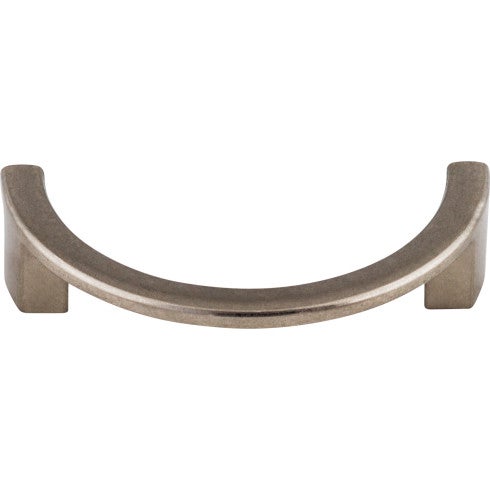 Top Knobs Half Circle Open Pull 3 1/2" c-c in Pewter Antique