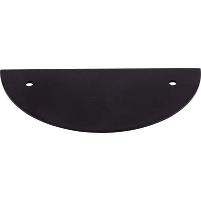 Top Knobs Half Circle Backplate 3 1/2" c-c in Flat Black