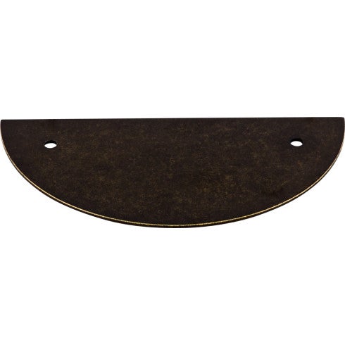 Top Knobs Half Circle Backplate 3 1/2" c-c in German Bronze