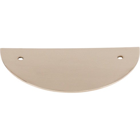Top Knobs Half Circle Backplate 3 1/2" c-c in Polished Nickel