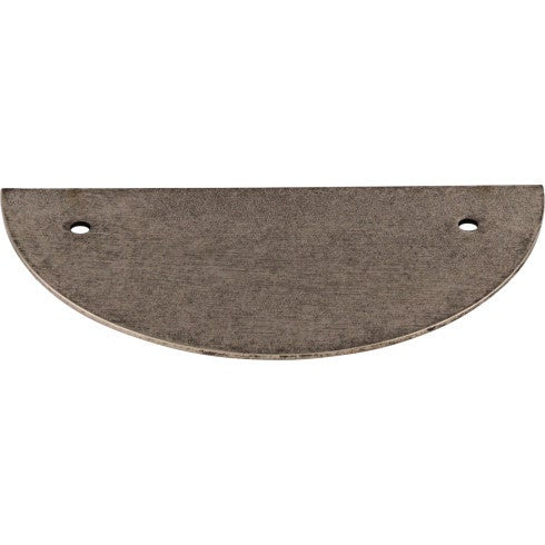 Top Knobs Half Circle Backplate 3 1/2" c-c in Pewter Antique