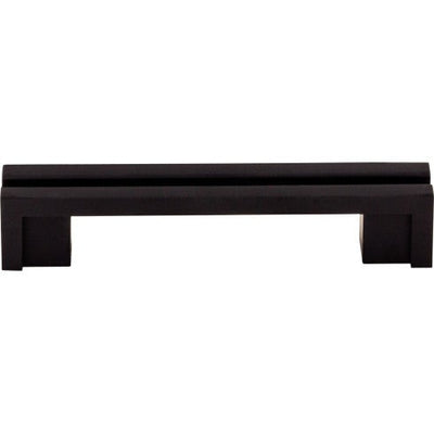 Top Knobs Flat Rail Pull 3 1/2" c-c in Flat Black