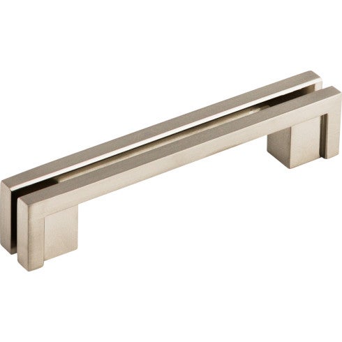Top Knobs Flat Rail Pull 3 1/2" c-c in Brushed Satin Nickel
