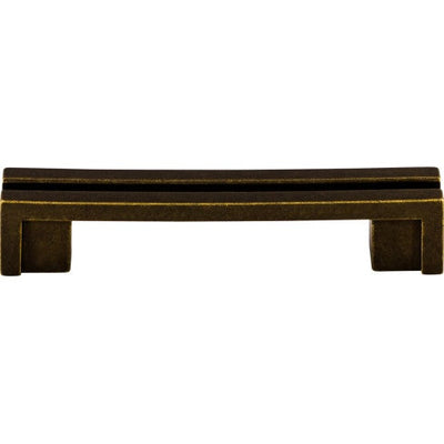 Top Knobs Flat Rail Pull 3 1/2" c-c in German Bronze