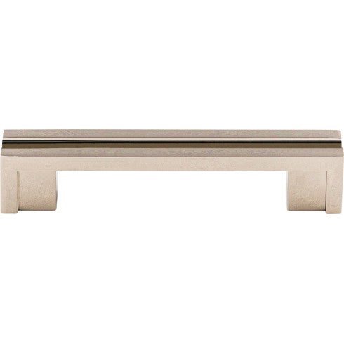 Top Knobs Flat Rail Pull 3 1/2" c-c in Polished Nickel