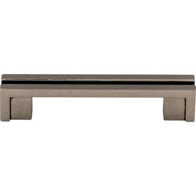 Top Knobs Flat Rail Pull 3 1/2" c-c in Pewter Antique